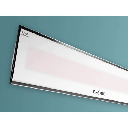 Bromic Heating Platinum 50 Inch 3400W Smart-Heat Electric Heater White Angled View