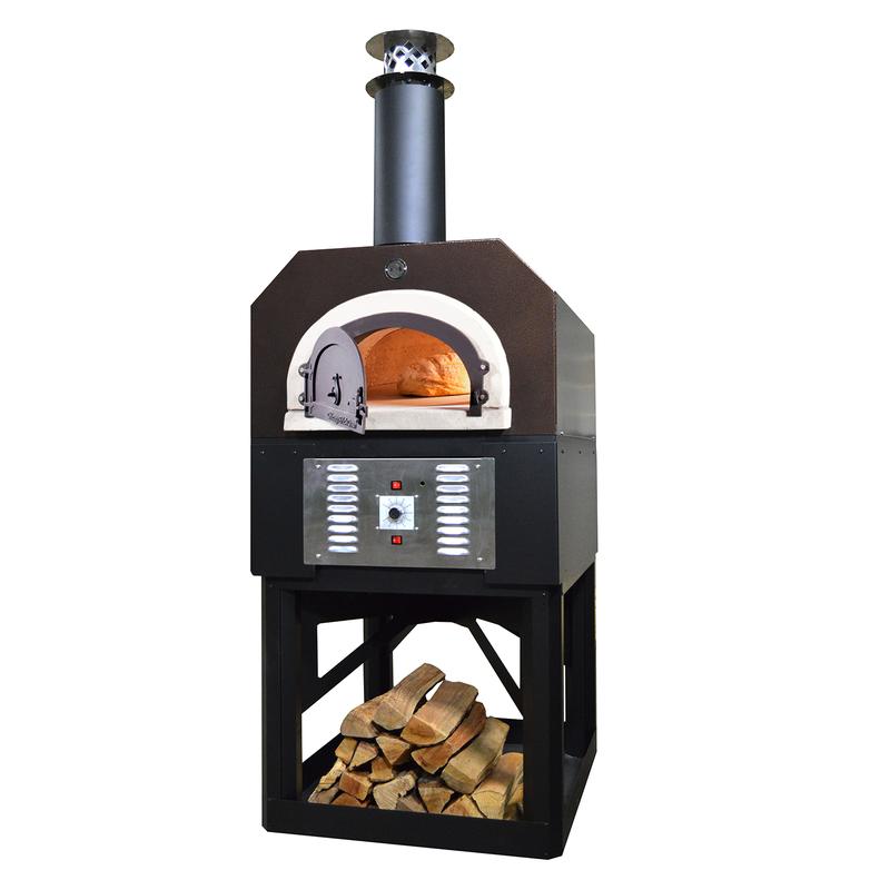 Chicago Brick Oven 35 1/2 Inch Hybrid Residential Outdoor Pizza Oven on Stand