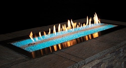 Empire Carol Rose 60 Inch Outdoor Multicolor LED Light Linear Fire Pit
