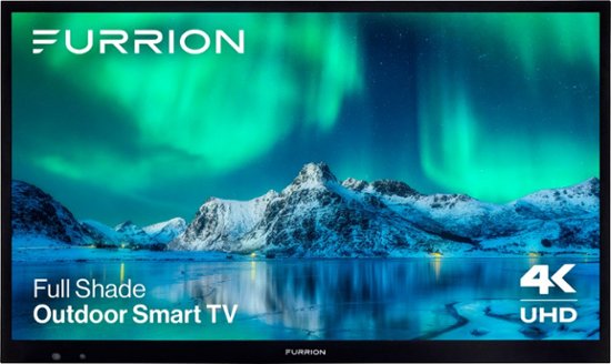 Furrion Aurora 43 Inch Full Shade Smart 4K UHD LED Outdoor TV Front View TV on