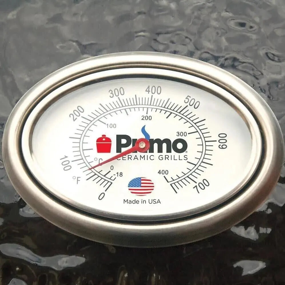 Primo All-in-One Oval JR 200 21 Inch Ceramic Kamado Charcoal Grill Thermometer