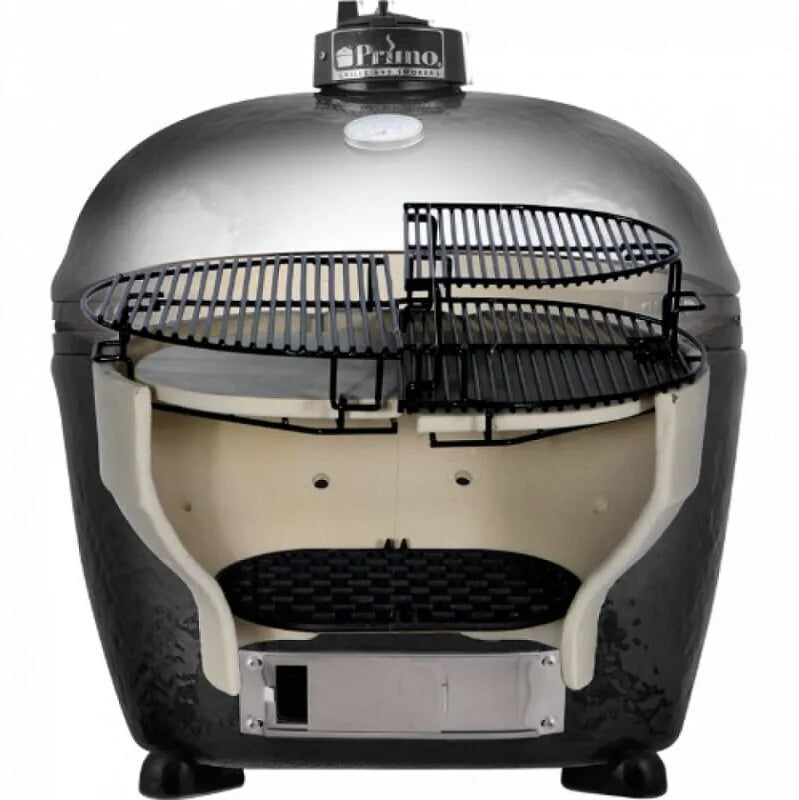 Primo All-in-One Oval LG 300 24 Inch Ceramic Kamado Charcoal Grill 8
