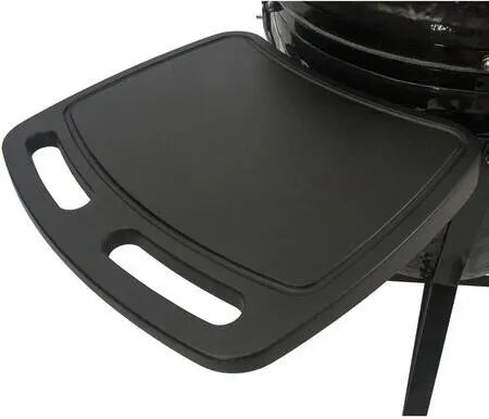 Primo All-in-One Oval XL 400 28 Inch Ceramic Kamado Charcoal Grill Side Shelf