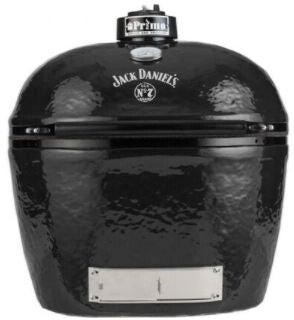 Primo Jack Daniel Edition Oval XL 400 28 Inch Ceramic Kamado Charcoal Grill Front View