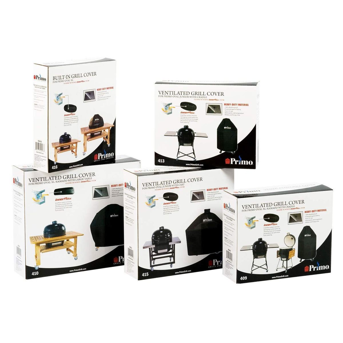 Primo LG 300 or JR 200 with Countertop Table Grill Cover with Box