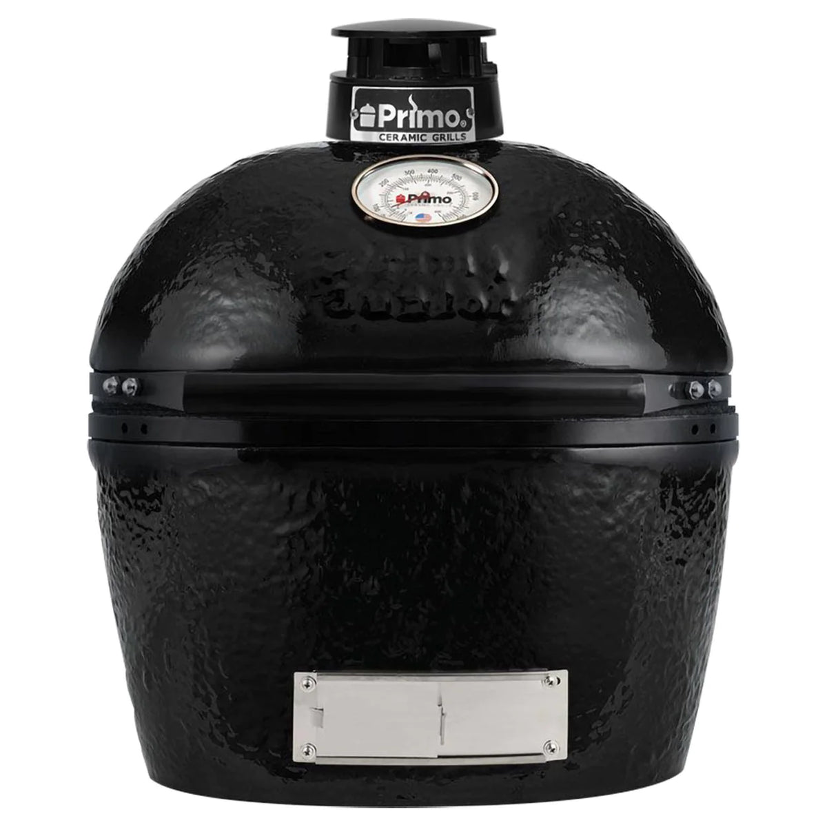 Primo Oval Junior 200 21 Inch Ceramic Kamado Charcoal Grill Front View