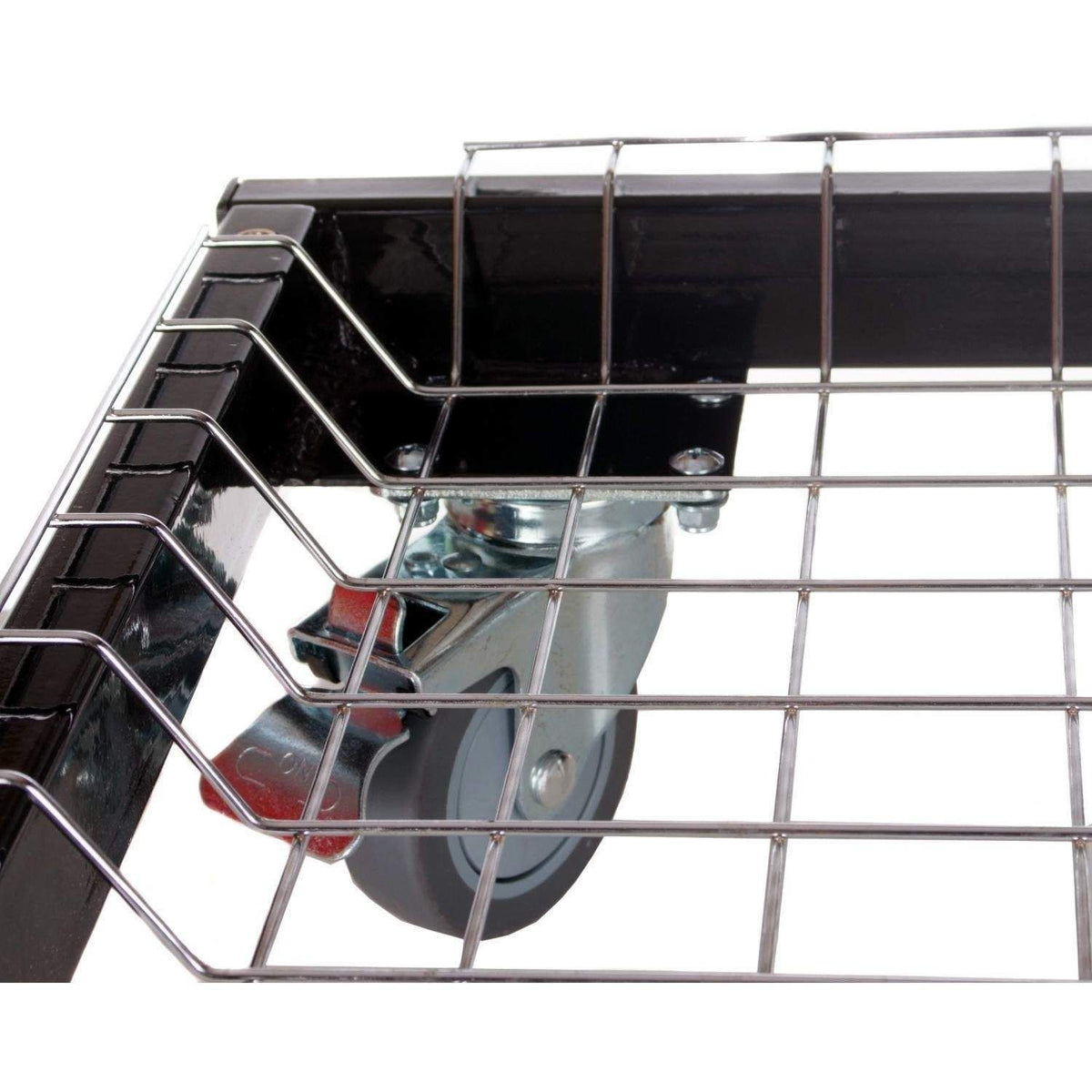Primo Oval LG 300 and XL 400 Cart with Stainless Steel Side Shelves Wheel