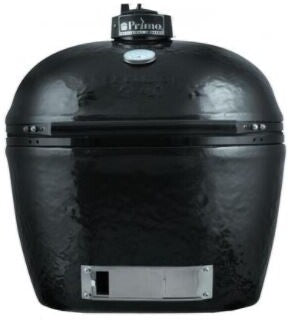 Primo Oval XL 400 28 Inch Ceramic Kamado Charcoal Grill Front View