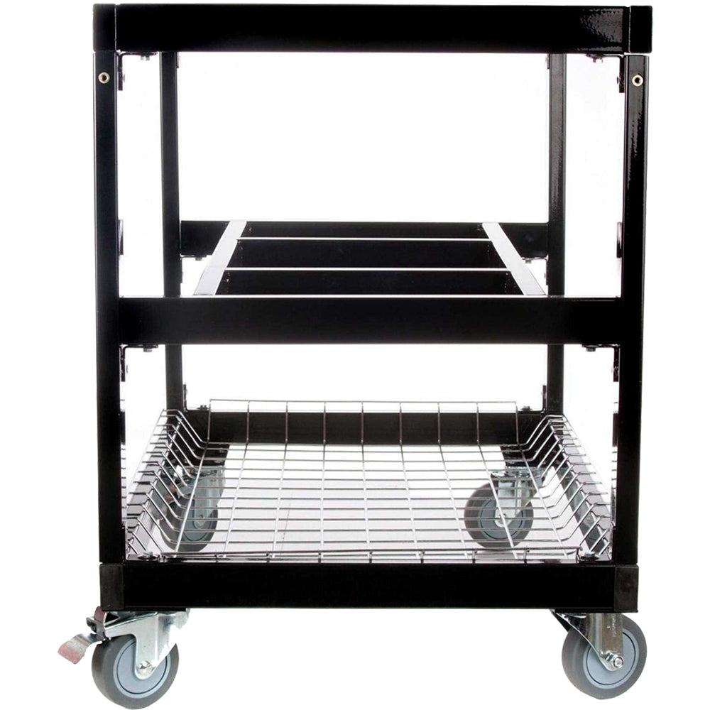 Primo Oval XL 400 or Large 300 Steel Cart Side View