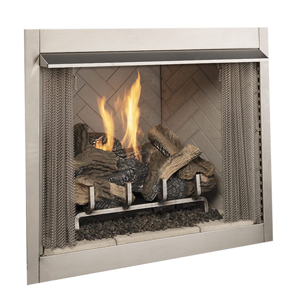 Superior 36 Inch Electronic Ignition Vent-Free Outdoor Gas Fireplace