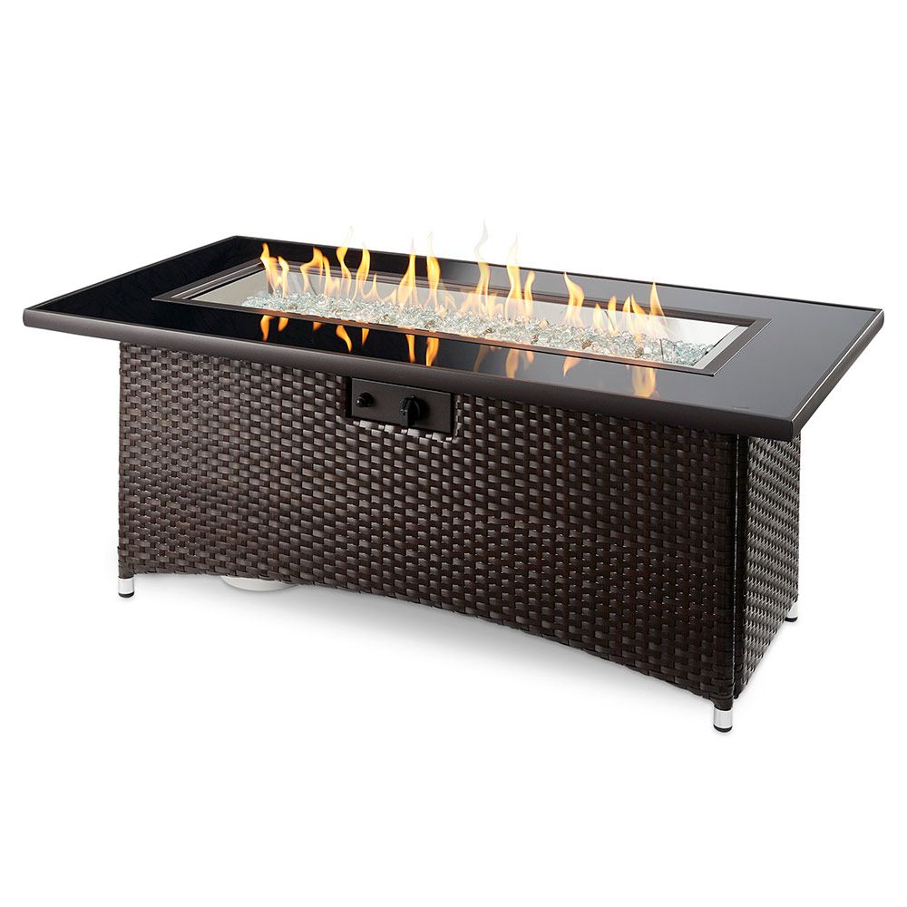 The Outdoor Greatroom Balsam Montego Rectangle Fire Table