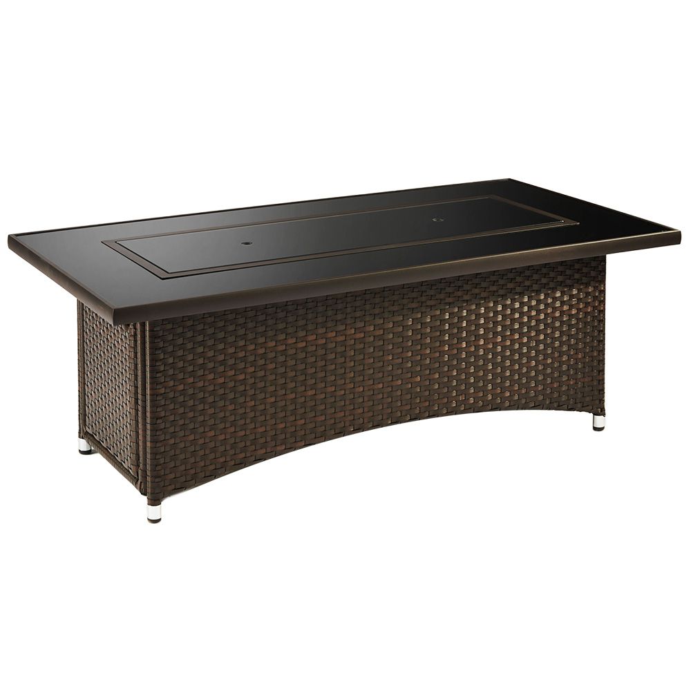 The Outdoor Greatroom Balsam Montego Rectangle Fire Table