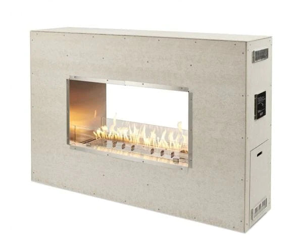 The Outdoor Greatroom Linear Ready-to-Finish See-Through Gas Fireplace