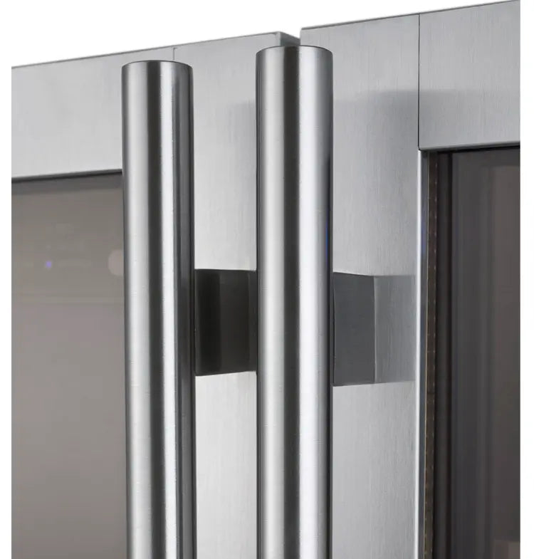 Allavino 18 Bottle/66 Can Dual Zone Wine and Beverage Cooler Left and Right Stainless Handle