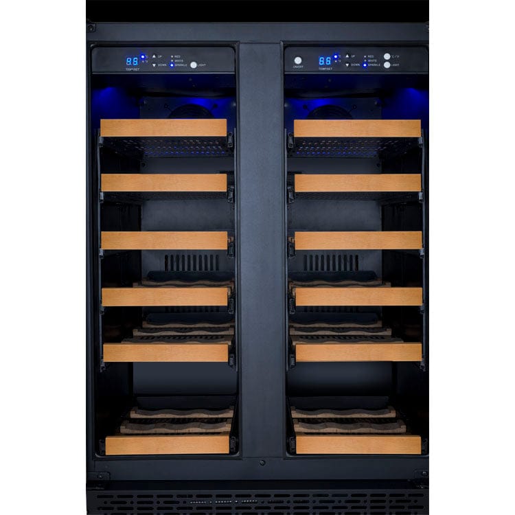 Allavino 36 Bottle Dual Zone 24 Inch Wide Wine Cooler Front View