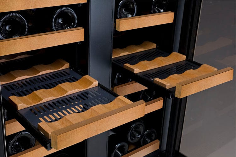 Allavino 36 Bottle Dual Zone 24 Inch Wide Wine Cooler Rack Out