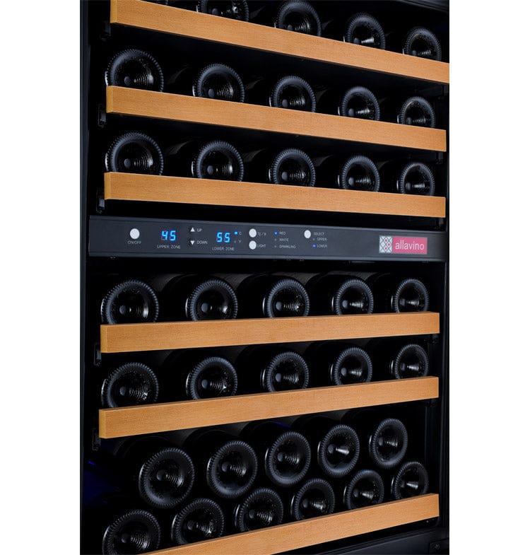 Allavino 56 Bottle Dual Zone 24 Inch Wide Wine Cooler Shelves