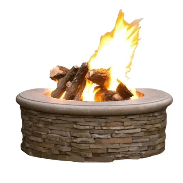 American Fyre Designs Contractor Model 39 Inch Round Gas Firepit