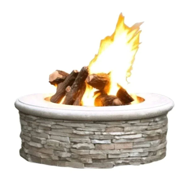 American Fyre Designs Contractor Model 39 Inch Round Gas Firepit