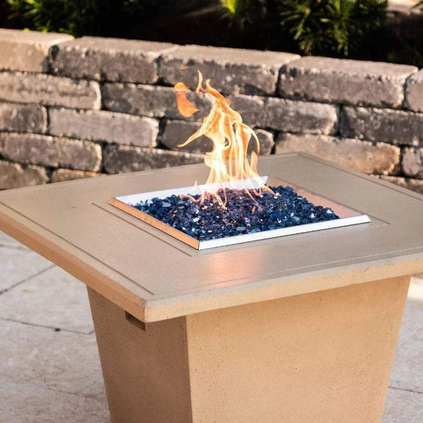 American Fyre Designs Cosmopolitan 36 Inch Square Gas Fire Table
