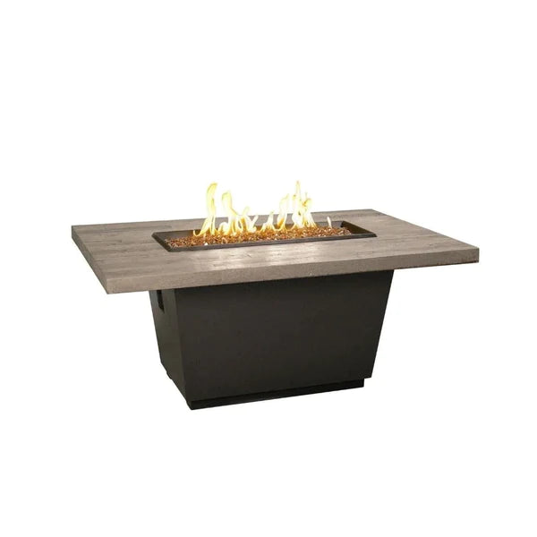 American Fyre Designs Cosmopolitan 54 Inch Reclaimed Wood Rectangle Gas Fire Table