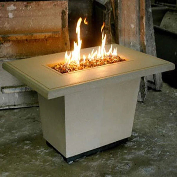 American Fyre Designs Cosmopolitan 54 Inch Rectangle Gas Fire Table
