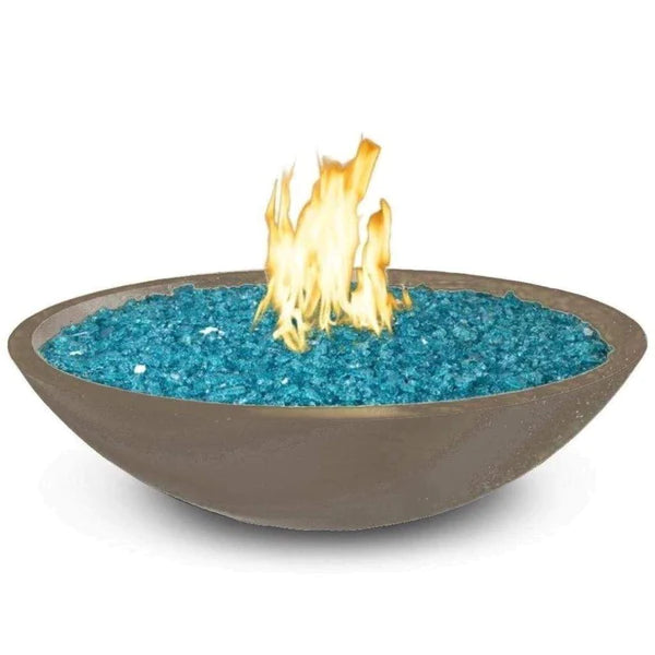 American Fyre Designs Marseille 32 Inch Round Gas Fire Bowl with Water Spout