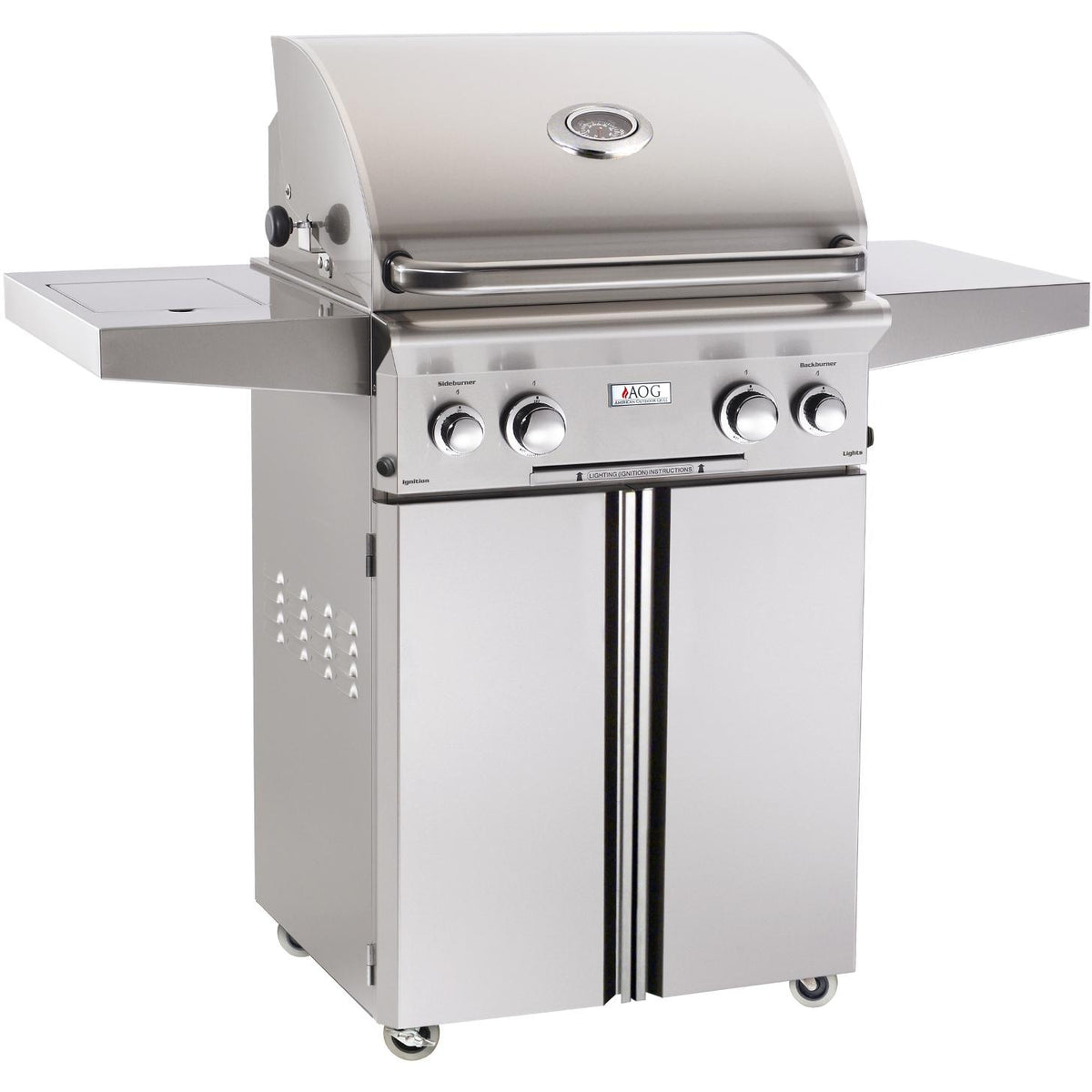 American Outdoor Grill L-Series 24 Inch 2 Burner Freestanding Propane Gas Grill