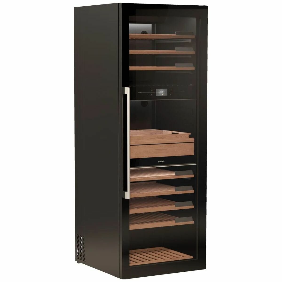 Asko 189 Bottle Triple Zone Wine Climate Cabinet Angled View