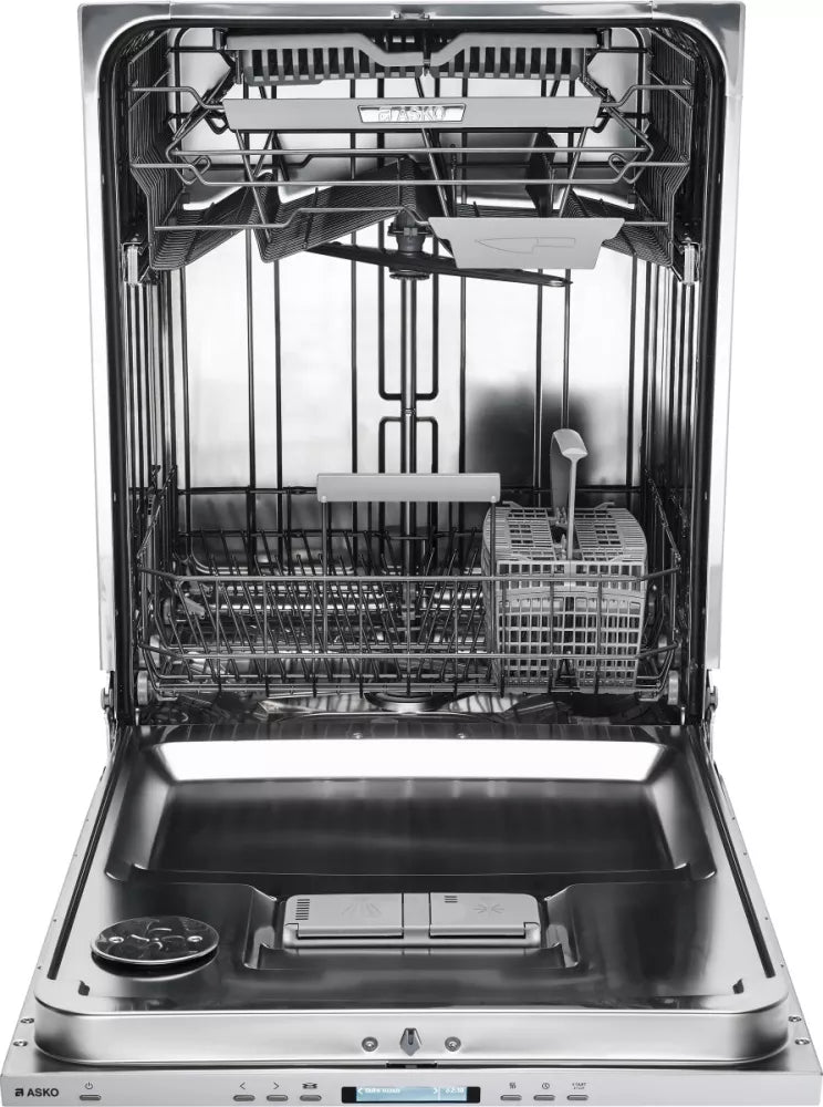 Asko 40 Series Stainless Steel 24&quot; Dishwasher with Pro Handle and Tall Tub Open View