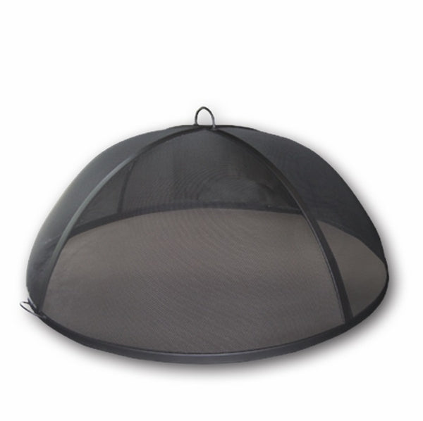 Aspen Industries Master Flame Round Fire Pit With Four Leg Base-Round Dome Screen