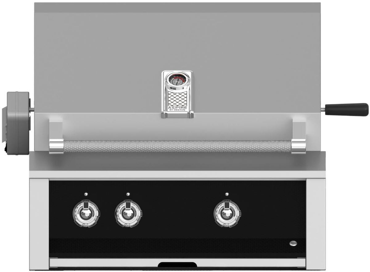 Aspire By Hestan 30-Inch Built-In Gas Grill with Rotisserie Black