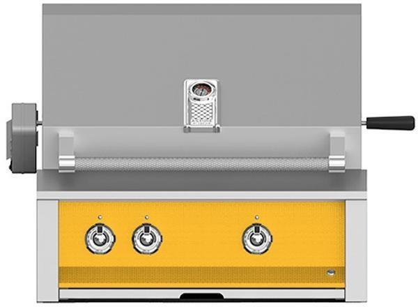 Aspire By Hestan 30-Inch Built-In Gas Grill with Rotisserie Yellow