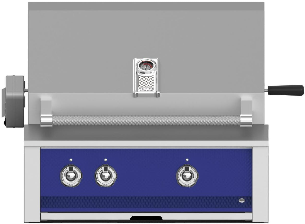 Aspire By Hestan 30-Inch Built-In Gas Grill with Sear Burner and Rotisserie Blue