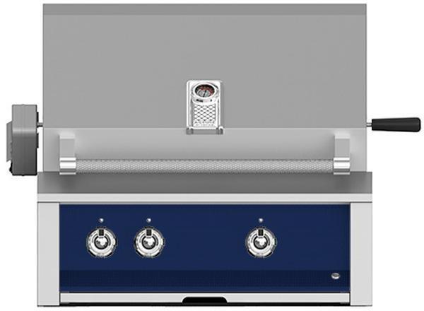 Aspire By Hestan 30-Inch Built-In Gas Grill with Sear Burner and Rotisserie Dark Blue