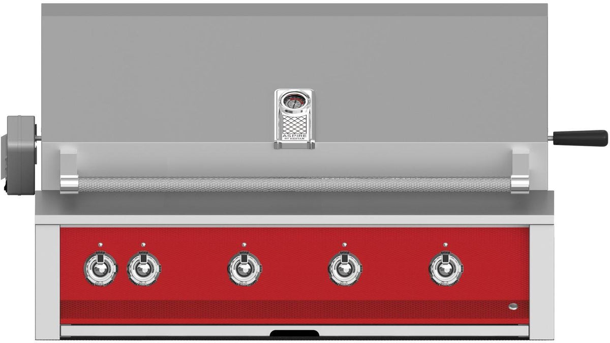 Aspire By Hestan 42-Inch Built-In Gas Grill with Rotisserie Red