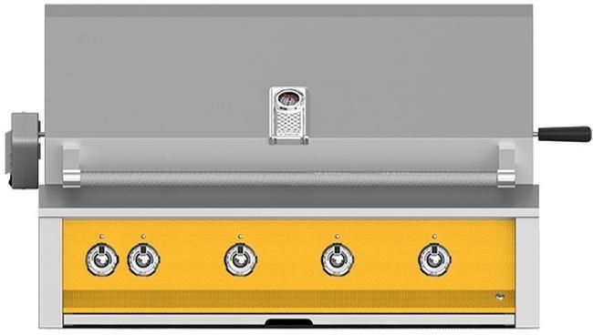 Aspire By Hestan 42-Inch Built-In Gas Grill with Rotisserie Yellow