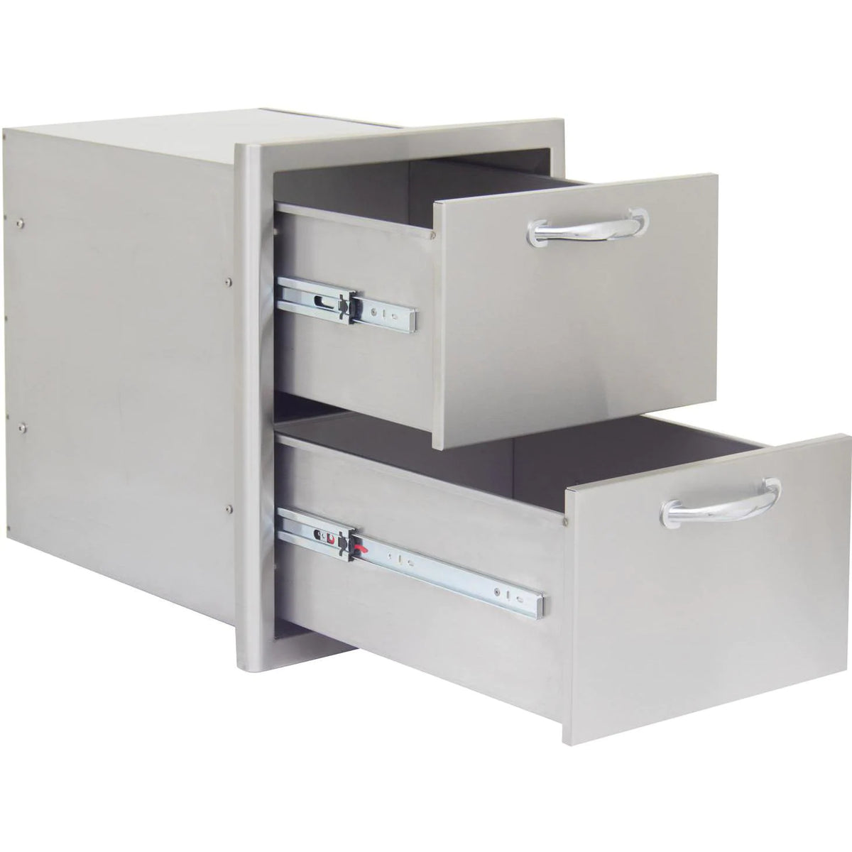 Blaze 16 Inch Double Access Drawer Open Side Angle