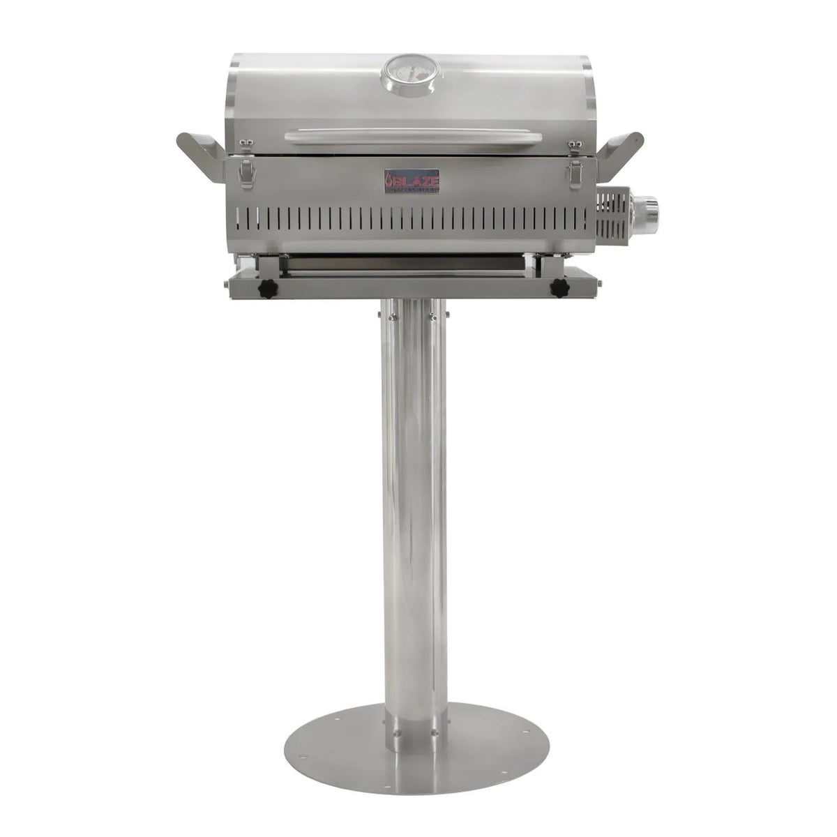 Blaze 17 Inch Portable Grill Pedestal Shown With Grill 