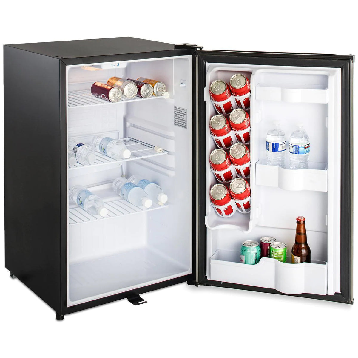 Blaze 20 Inch Outdoor Compact Refrigerator Side View with Drinks