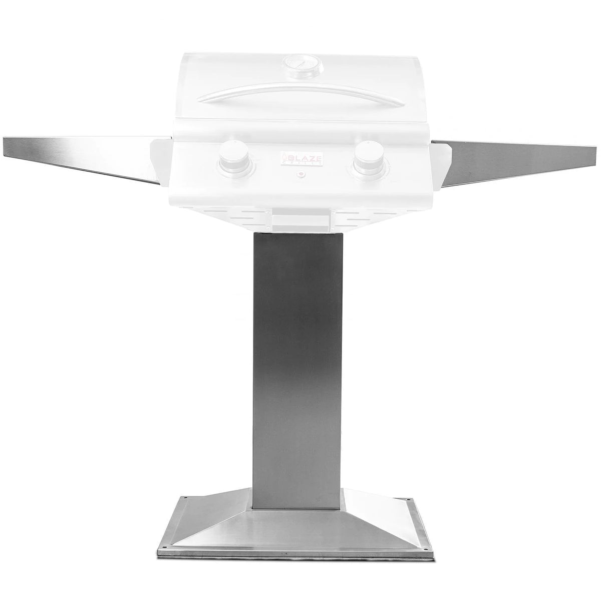 Blaze 21 Inch Electric Grill Pedestal Base Front View