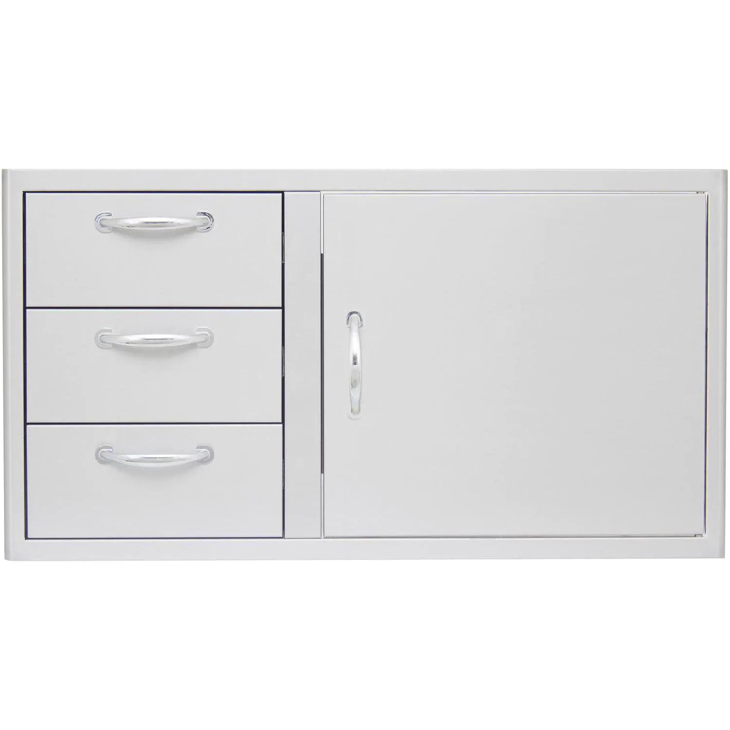 Blaze 39 Inch Access Door and Triple Drawer Combo Front View