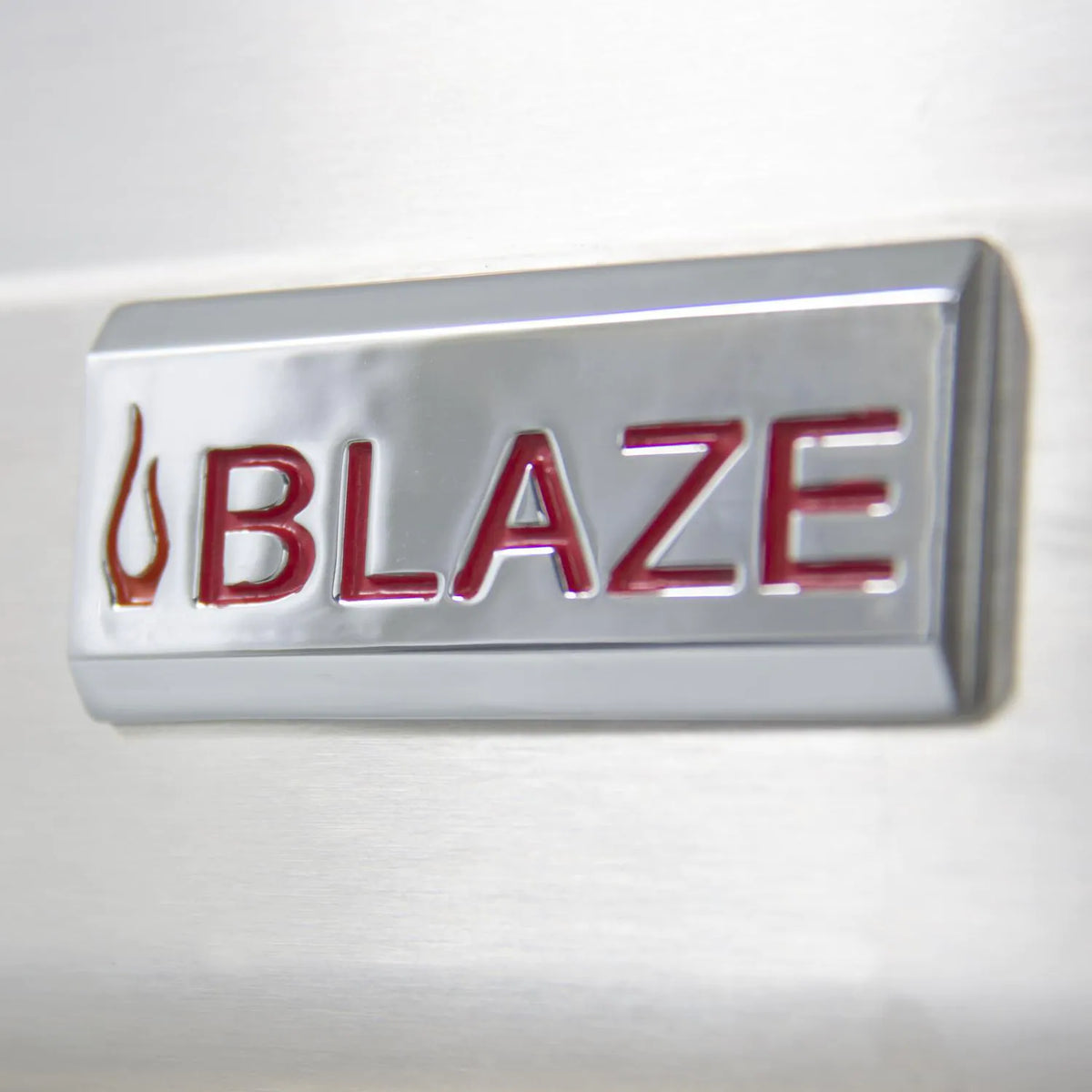 Blaze 32-Inch Stainless Steel Charcoal Grill Blaze Logo