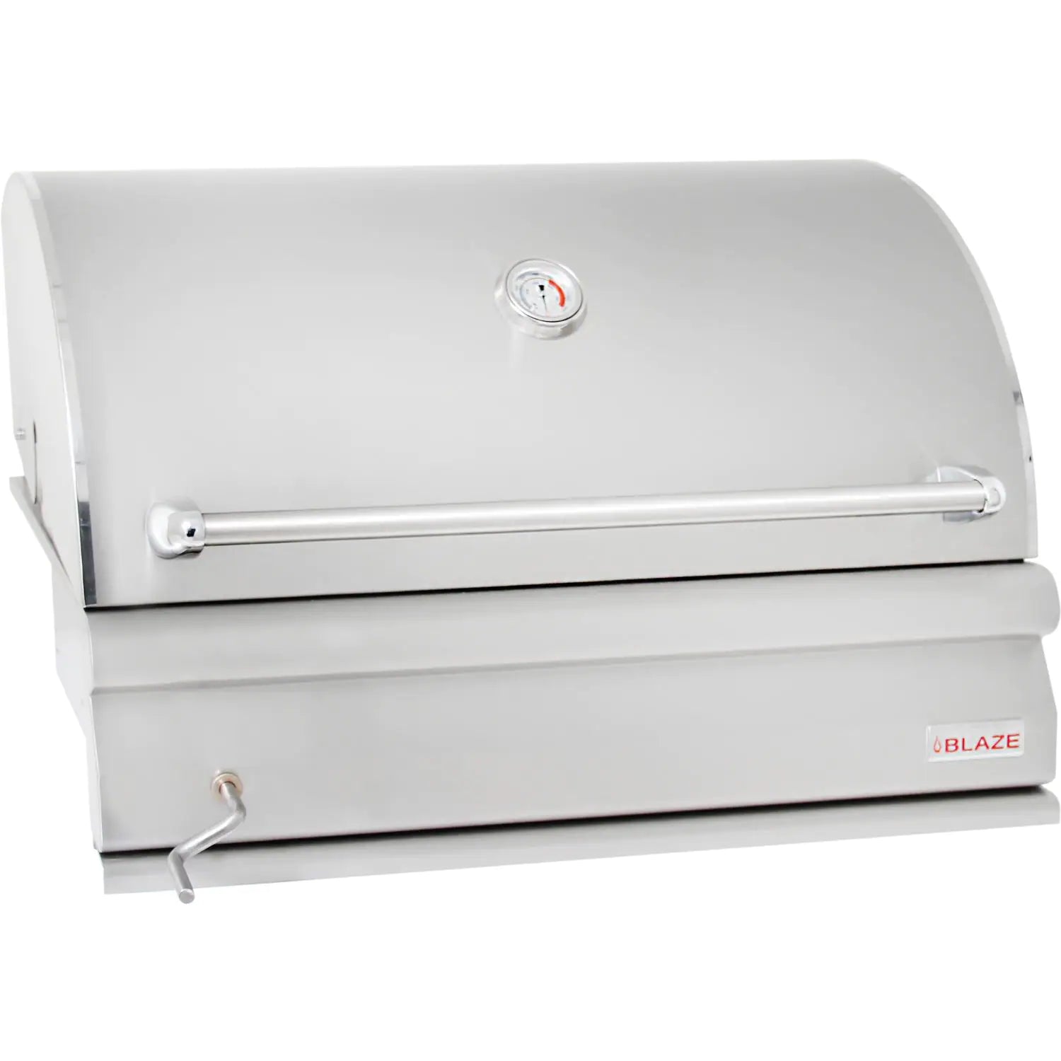 Blaze 4 Cooking Grids 32 Inch Charcoal Grill Side Angle View