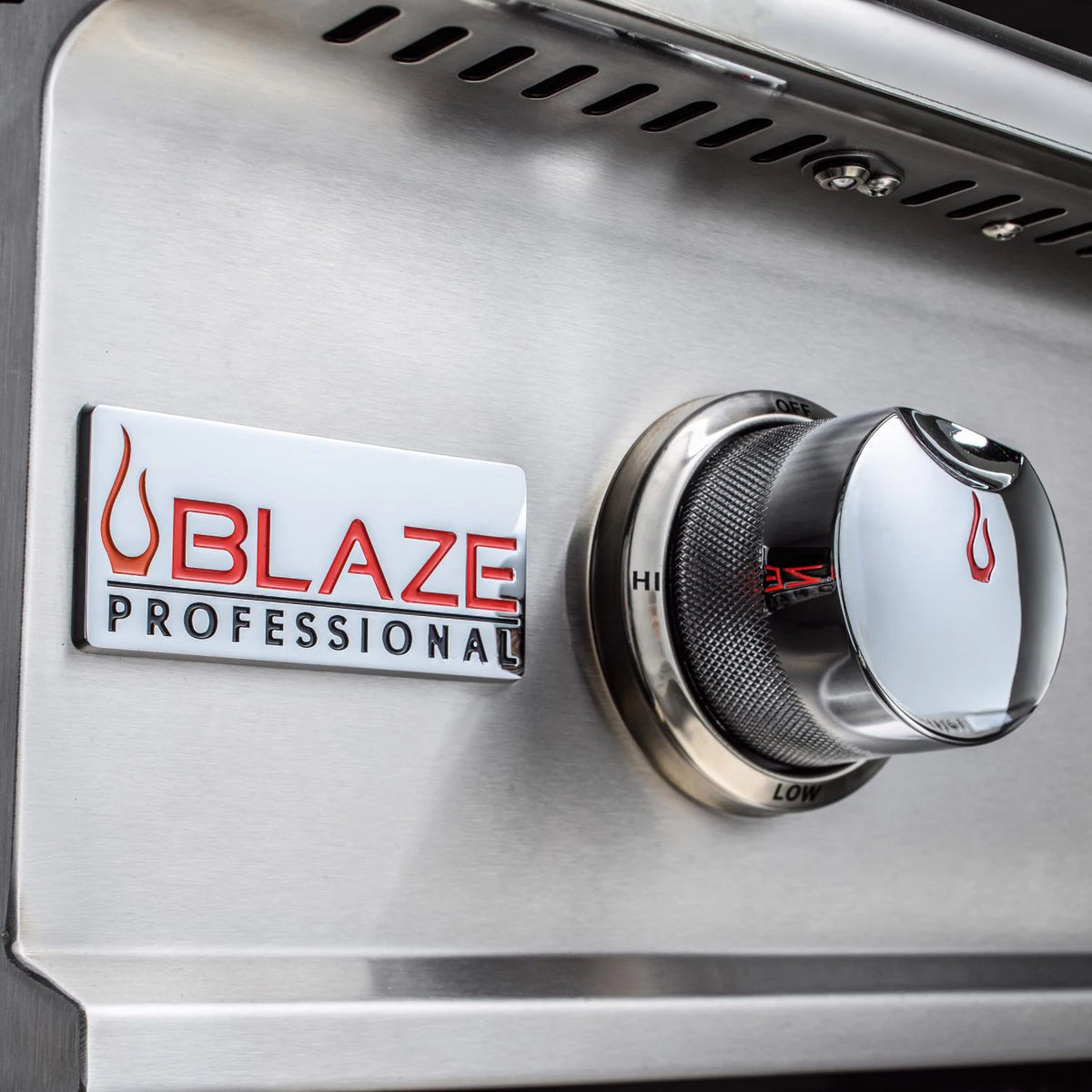 Blaze Professional 3 Burner 34 Inch Grill Contoured Control Panel