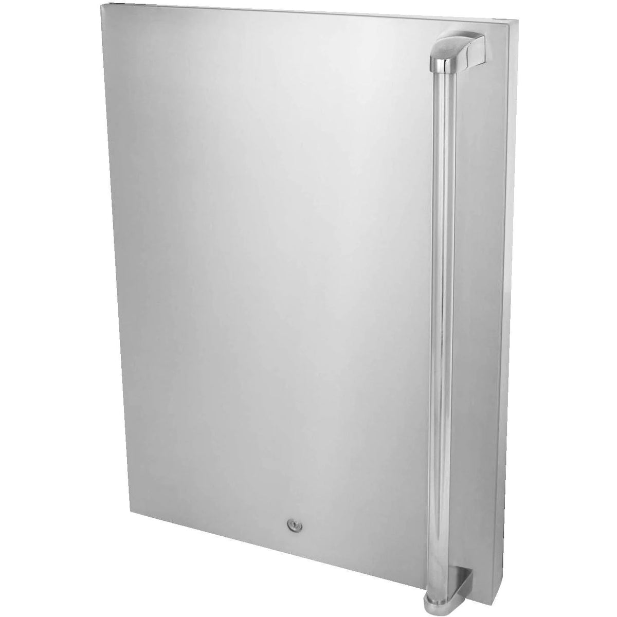 Blaze 20 Inch Left Hinge Outdoor Compact Refrigerator Stainless Steel Door Upgrade Front View