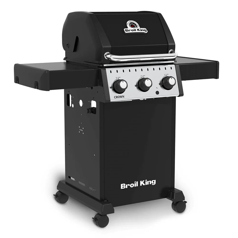 Broil King Crown 310 Gas Grill Angled Close Lid