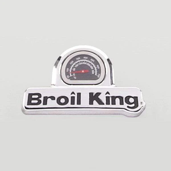Broil King Monarch 340 Gas Grill Thermometer and Logo