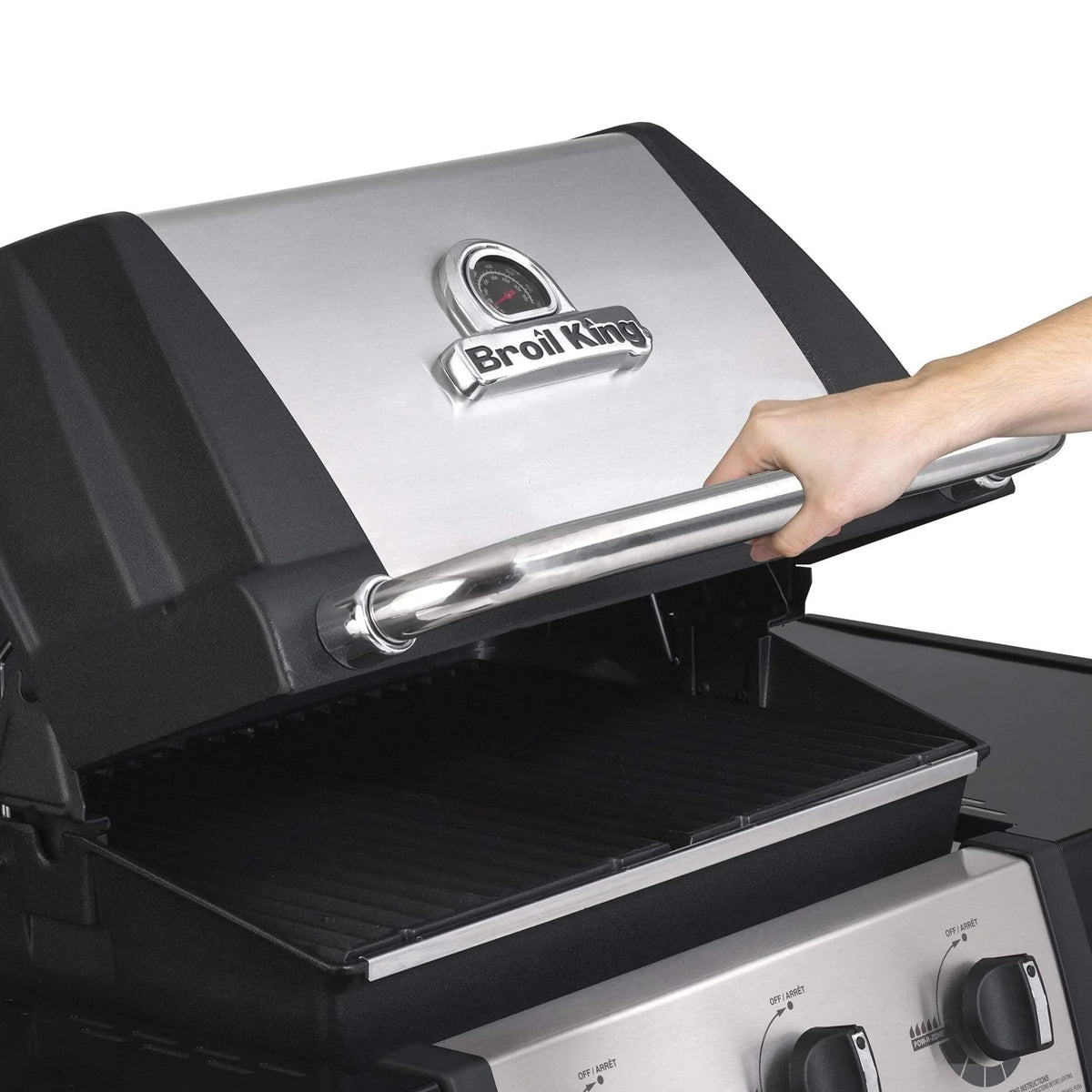 Broil King Monarch 340 Gas Grill Lid Open