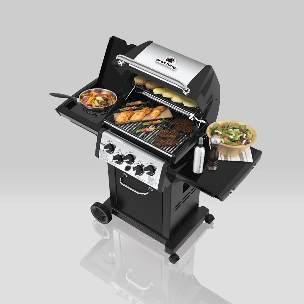 Broil King Monarch 390 Gas Grill Top Angle View
